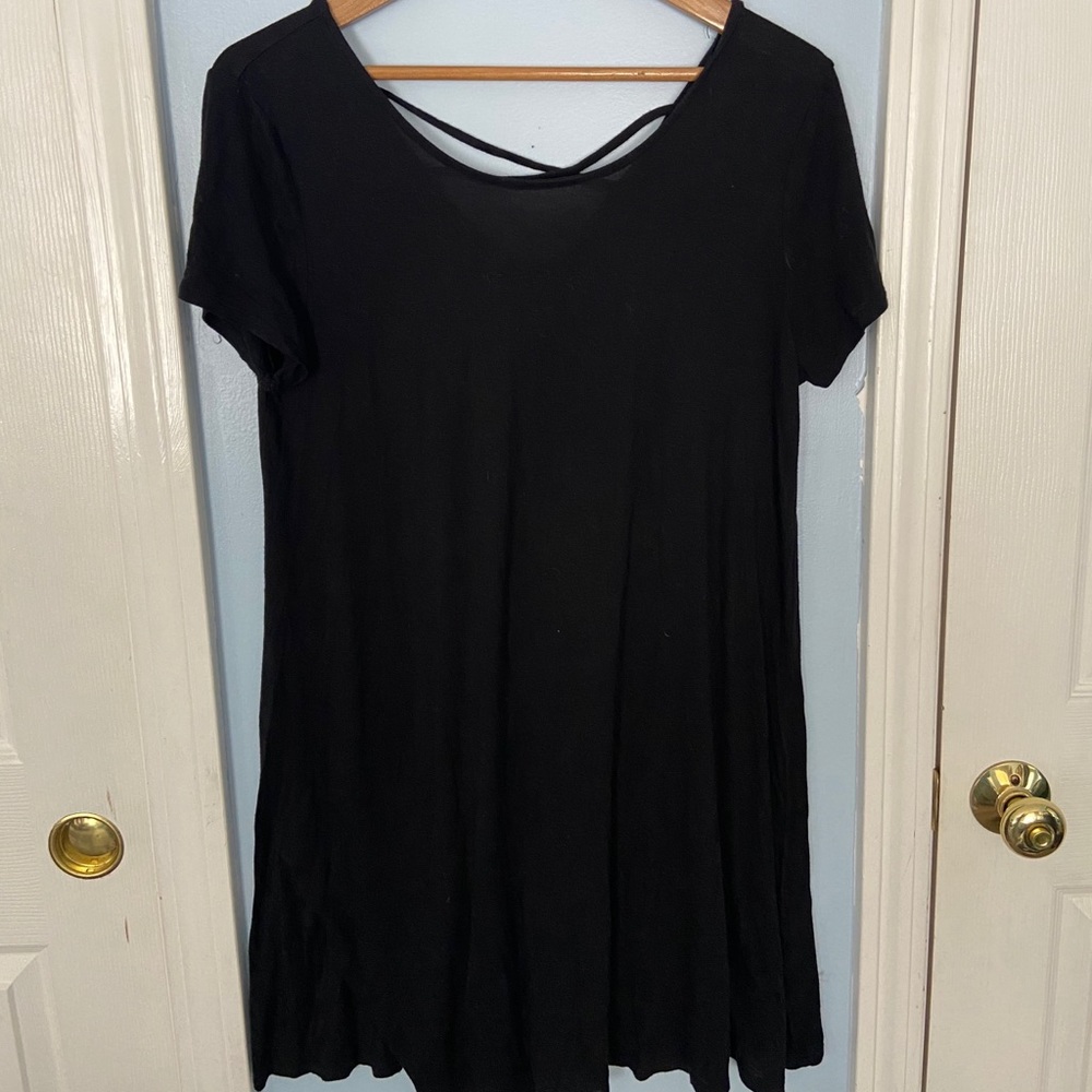 Black Short Sleeve Dress